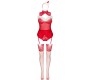 Livco Corsetti Sets LIVCO CORSETTI FASHION - LIMPID SNOWFLAKES LC 90604 BODY + STOCKINGS + CHRISTMAS HEADBAND S/M
