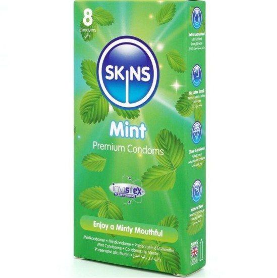 Skins MINT PREMIUM CONDOMS PACK 8