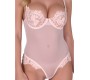 Passion Woman Teddies PASSION - ZOVEL BODY LIGHT PINK L/XL