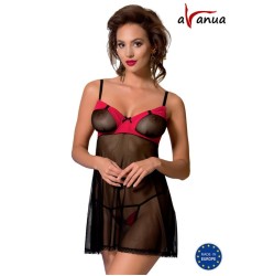 Avanua VALENTIN Chemise melns/sarkans