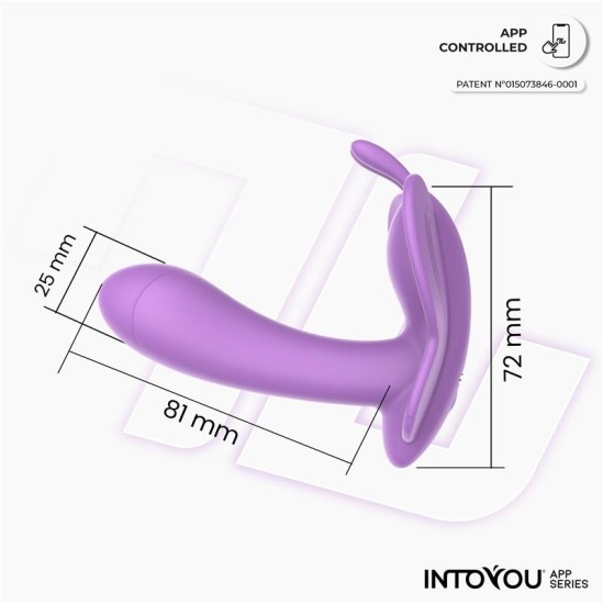Intoyou App Series Wingy Butterfly Vibrator with App Lavender