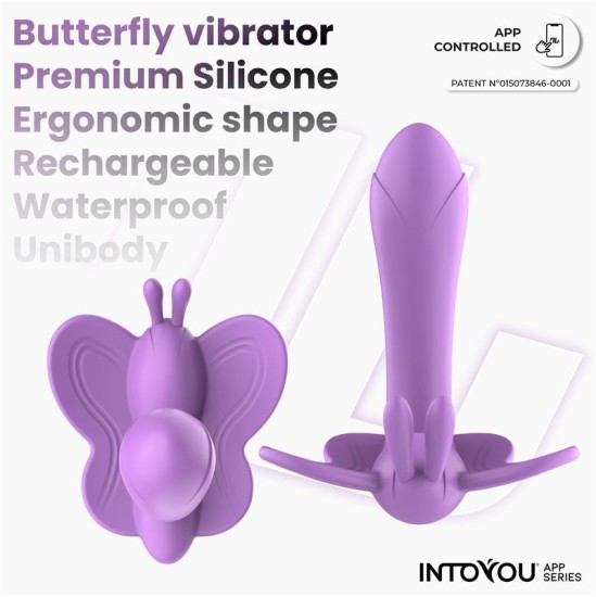 Intoyou App Series Wingy Butterfly Vibrator with App Lavender