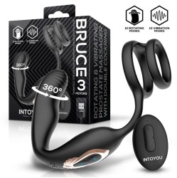 Intoyou Bruce Prostate Massager 360? with Double Cockring with Vibration