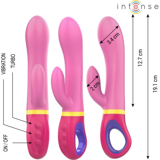 Intense Fun INTENSE - DAPHNE RABBIT VIBRATOR PINK