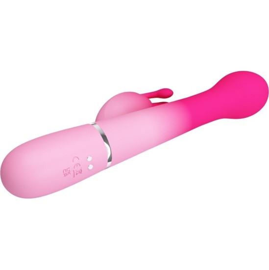 Pretty Love DEJON 3 IN 1 MULTIFUNCTION RABBIT VIBRATOR PINK
