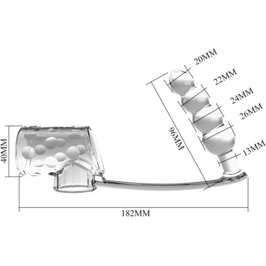 Pretty Love Male PRETTY LOVE - PENIS SLEEVE WITH ANAL PLUG TRANSPARENT