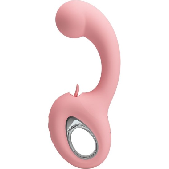Pretty Love Smart PRETTY LOVE - ERYNNYES G-SPOT VIBRATOR + CLITORIS STIMULATOR 10 VIBRATIONS PINK