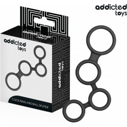 Addicted Toys PENIS RING WITH DIVIDERS FOR TESTICLES