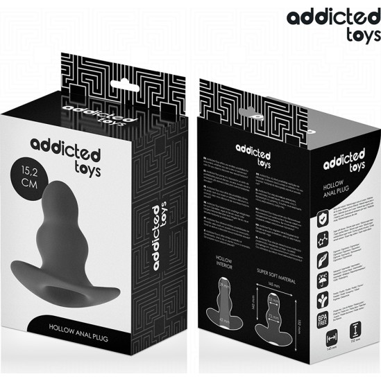 Addicted Toys HOLLOW ANAL PLUG SILICONE SIZE XXL 15.2 CM