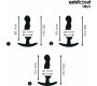 Addicted Toys SET OF 3 ANAL PLUG SILICONE MODEL 1