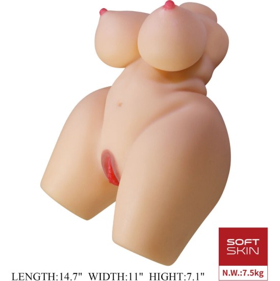 Crazy Bull GRACE REALISTIC FEMALE TORSO VAGINA AND ANAL 7.5 KG