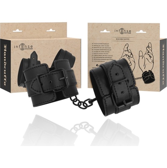 Intense Fetish INTENSE - FETISH VEGAN LEATHER HANDCUFFS