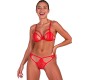 Passion Woman Sets PASSION - ANUVERA BRA + THONG SET FIRE BRICK S/M
