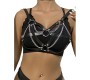 Subblime Fetish SUBBLIME - 953713 PUNK BONDAGE JOSTA METAL BACKLE BLACK ONE SIZE