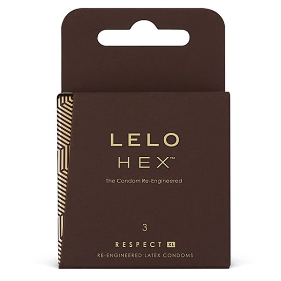 Lelo HEX CONDOMS RESPECT XL 3 PACK