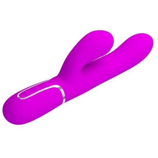 Prettylove Mariana Vibrator 4 in 1 Silicone Fuchsia