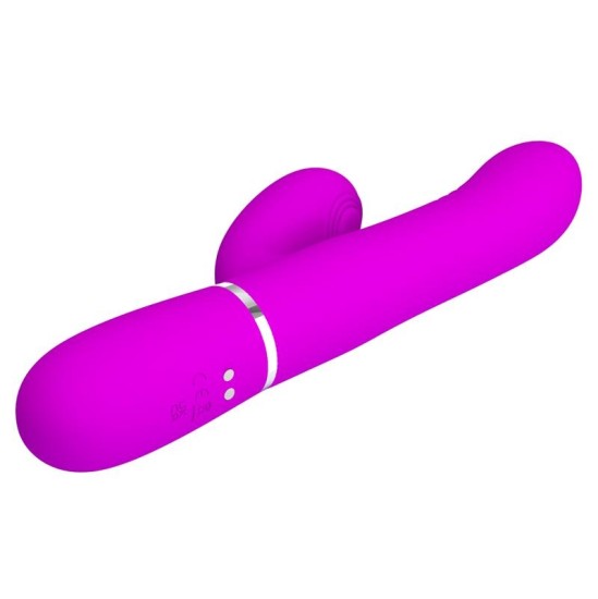 Prettylove Mariana Vibrator 4 in 1 Silicone Fuchsia