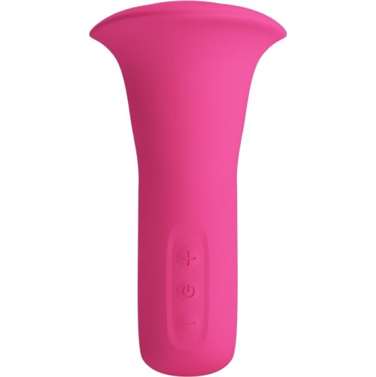 Pretty Love Flirtation PRETTY LOVE – CLYDE ORALINIS VIBRATORIAUS VIBRATINGAS LIŽŪZIS, 12 VIBRATIONS PINK