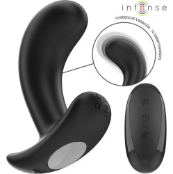 Intense Anal Toys INTENSE - CHANDLER ANAL PLUG 10 VIBRATIONS BLACK REMOTE CONTROL