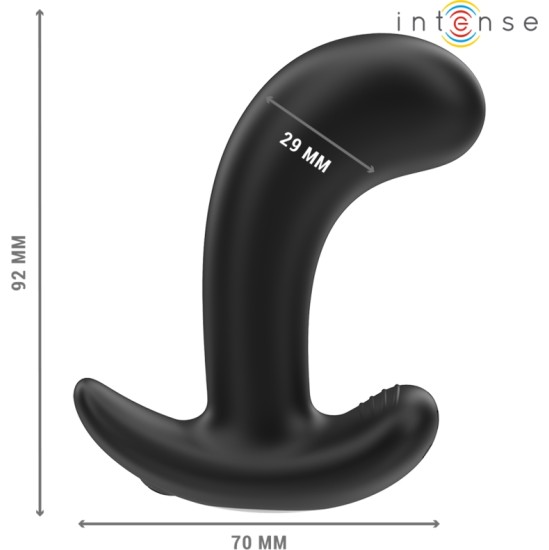 Intense Anal Toys INTENSE — CHANDLER ANĀLAIS DZĪVNIEKS 10 VIBRĀCIJAS MELNA TĀLVADĪBAS PULTS