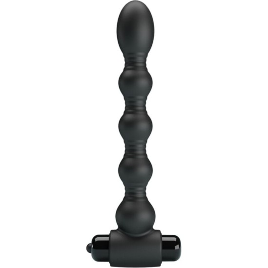 Pretty Love LYNN SILICONE ANAL PLUG 10 VIBRATIONS BLACK