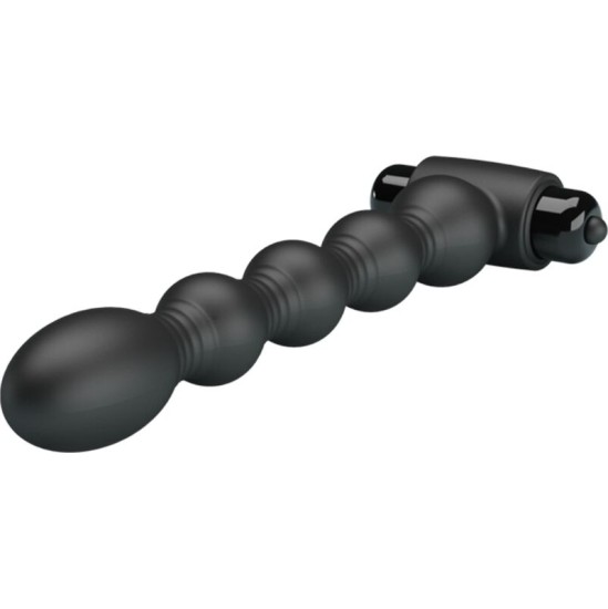 Pretty Love LYNN SILICONE ANAL PLUG 10 VIBRATIONS BLACK