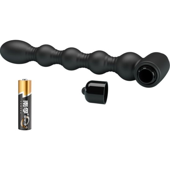 Pretty Love LYNN SILICONE ANAL PLUG 10 VIBRATIONS BLACK