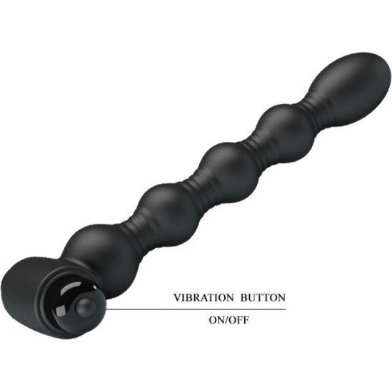 Pretty Love LYNN SILICONE ANAL PLUG 10 VIBRATIONS BLACK