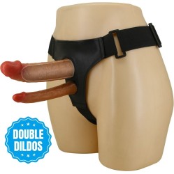 Pretty Love KEAVEN HARNESS BRIEFS UNIVERSAL & COMFORTABLE DOUBLE DILDO