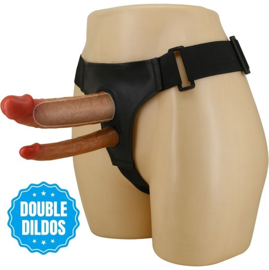 Pretty Love KEAVEN HARNESS BRIEFS UNIVERSAL & COMFORTABLE DOUBLE DILDO