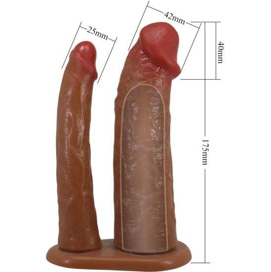 Pretty Love KEAVEN HARNESS BRIEFS UNIVERSAL & COMFORTABLE DOUBLE DILDO