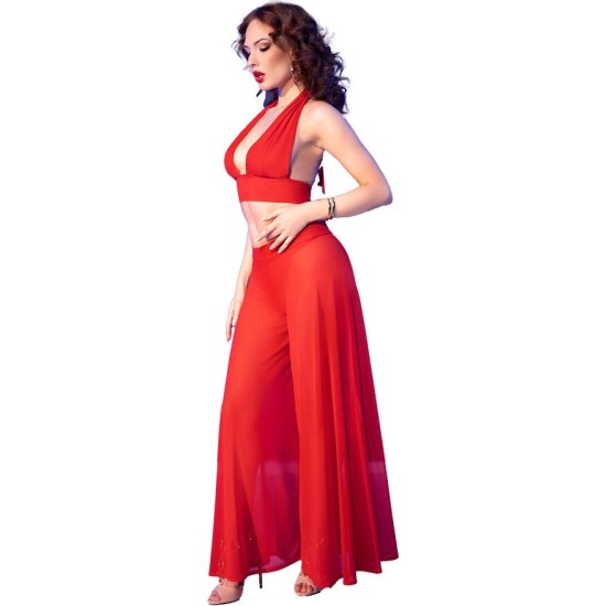 Chilirose Sets CHILIROSE - CR 4857 RED TOP AND PANTS SET SIZE S