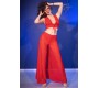 Chilirose Sets CHILIROSE - CR 4857 RED TOP AND PANTS SET SIZE S