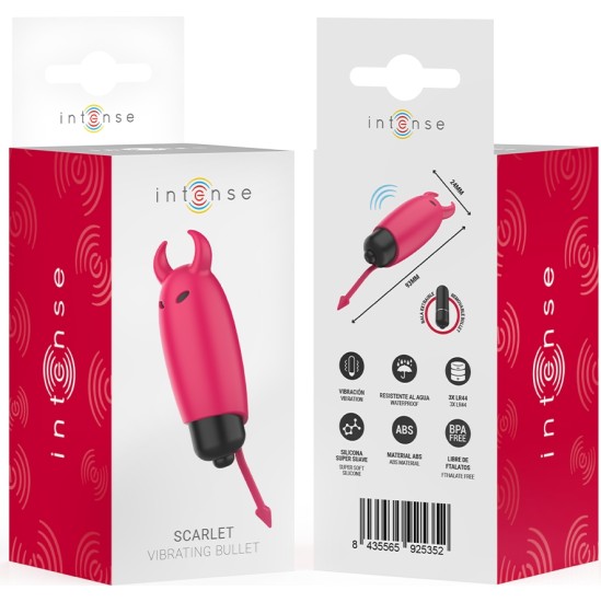 Intense Fun INTENSE - SCARLET VIBRATING BULLET RED DEMON 9.3 X 2.4 CM