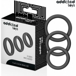 Addicted Toys SET OF FLAT SILICONE RINGS