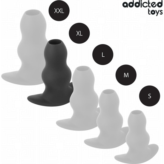 Addicted Toys HOLLOW ANAL PLUG SILICONE SIZE XL 13.9 CM