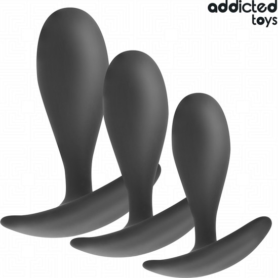 Addicted Toys SET OF 3 ANAL PLUG SILICONE MODEL 2