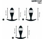 Addicted Toys SET OF 3 ANAL PLUG SILICONE MODEL 2