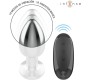 Intense Anal Toys INTENSE - ANAL PLUG 10 VIBRATIONS METAL WITH REMOTE CONTROL L