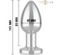 Intense Anal Toys INTENSE - ANAL PLUG 10 VIBRATIONS METAL WITH REMOTE CONTROL L