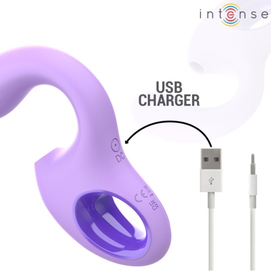 Intense Fun INTENSE - BAXTER VIBRATOR & STIMULATOR VIOLET