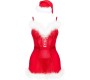 Livco Corsetti Sets LIVCO CORSETTI FASHION - AGETHE LC 90607 CHEMISE + THONG + CHRISTMAS HAT L/XL