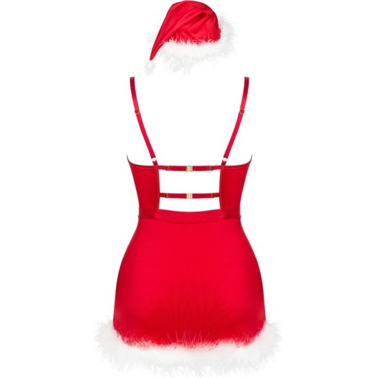 Livco Corsetti Sets LIVCO CORSETTI FASHION - AGETHE LC 90607 CHEMISE + THONG + CHRISTMAS HAT L/XL