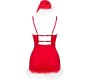 Livco Corsetti Sets LIVCO CORSETTI FASHION - AGETHE LC 90607 CHEMISE + THONG + CHRISTMAS HAT L/XL