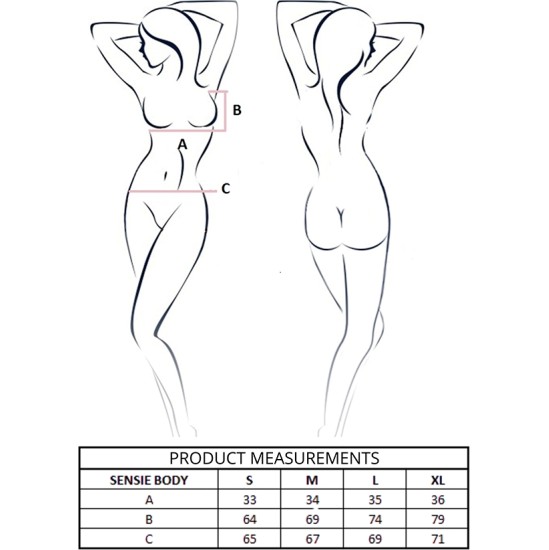 Passion Woman Teddies PASSION - SENSIE BODY CORAL L/XL