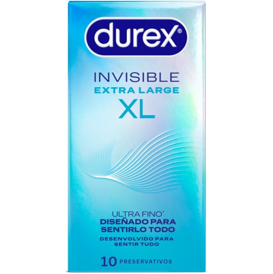 Durex Condoms DUREX - INVISIBLE CONDOMS XL 10 UNITS