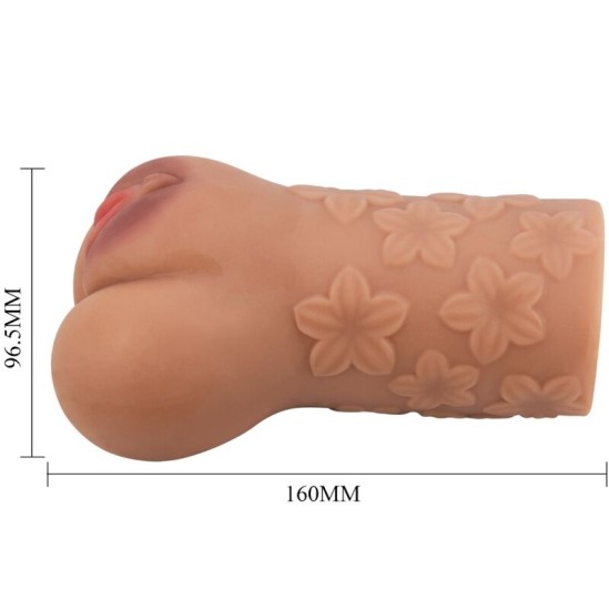 Crazy Bull SCARLET VAGINA AND ANUS DESIGN WITH FLOWERS FLESH