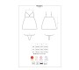 Obsessive Rosalyne Babydoll ir stringai Red Dydis S/M