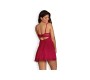 Obsessive Rosalyne Babydoll ir stringai Red Dydis S/M