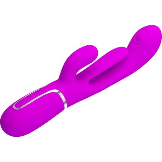 Pretty Love Flirtation PRETTY LOVE — SHANIA TRIPLE RABIT VIBRATOR DAUDZFUNKCIJAS ROZĀ
